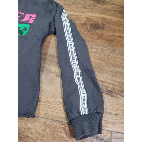 Minecraft Creeper Hoodie Kids Girls 12 Years Crop Hooded - Picture 5 of 10